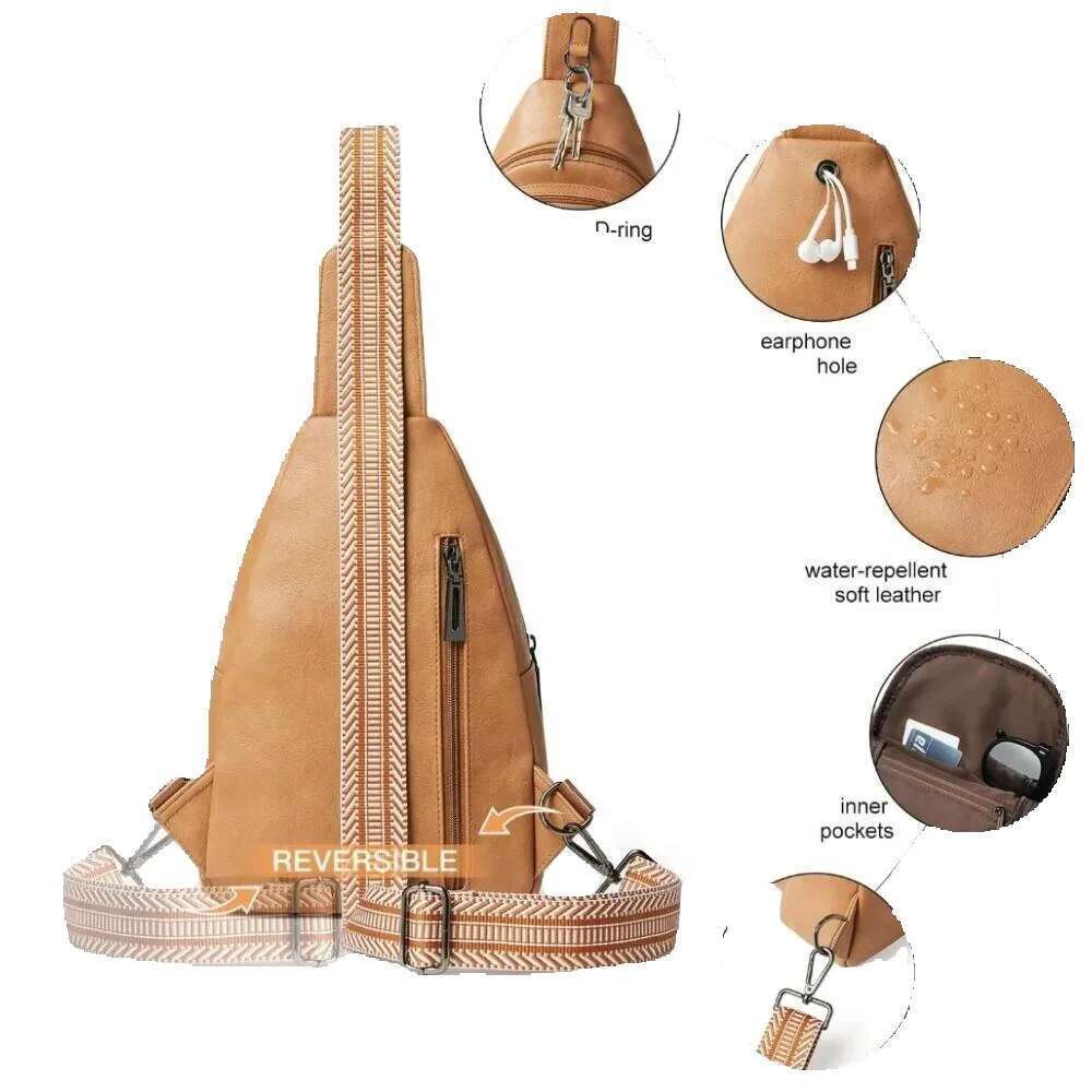 Designer Luxury Sling Bag For Women Men Backpack Fanny Pack Crossbody Chest Travel Shoulder Belt Bags Purse Handbag PU Leather