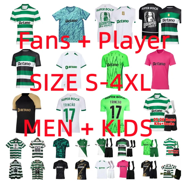 25 26 Soccer Jerseys Lisboa Sporting CP Lisbons Special Jovane RONALDO Sarabia Vietto ACUNA 2025 2026 Maillot Clube De Football Shirt Men Kids Kit Player version