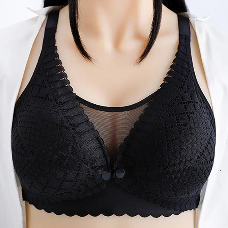 Front Button Maternity Nursing Bra Adjustable Gathered Underwear Comfortable Breastfeeding for Feeding Pregnant Women Clothing 250527