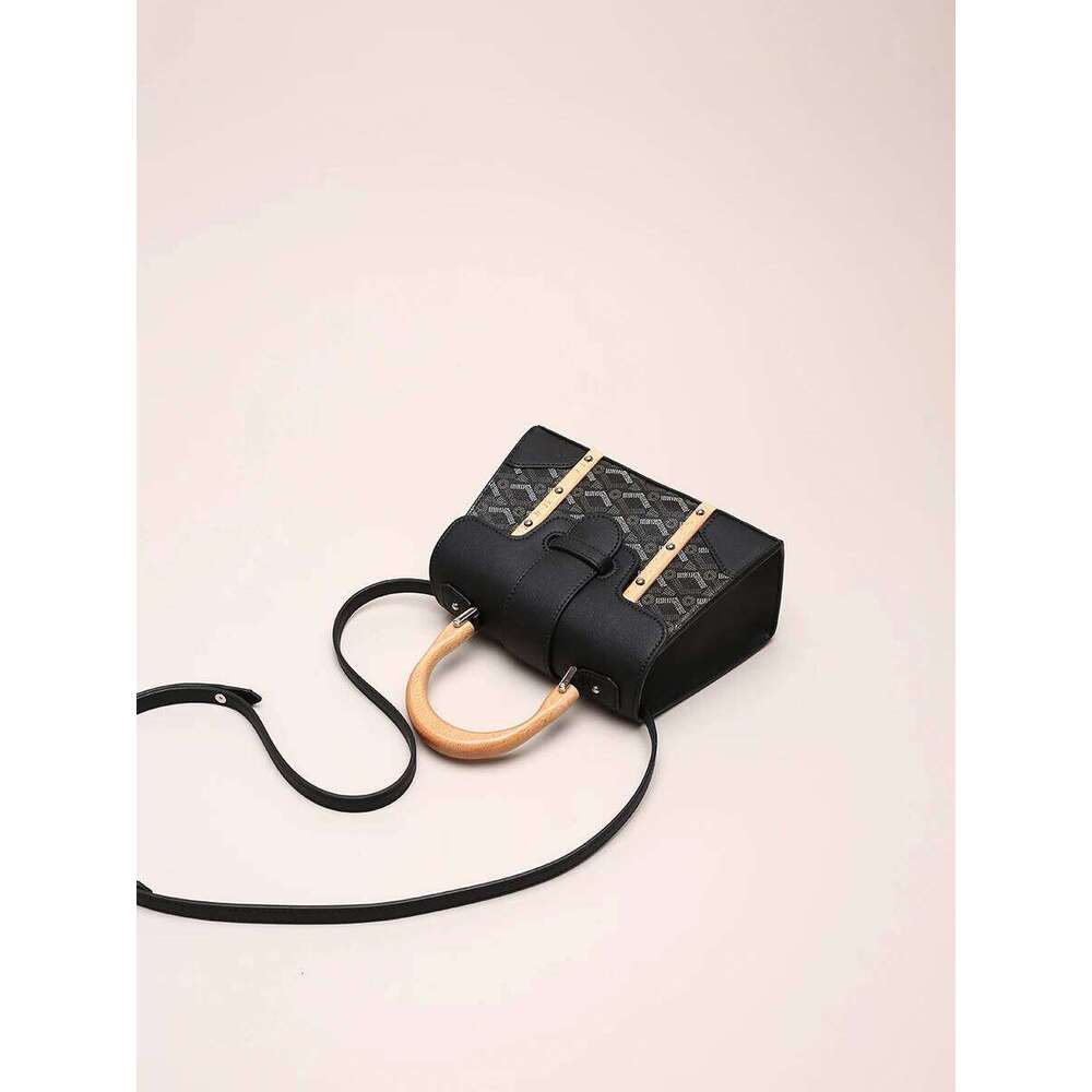Vintage Handheld Dog Tooth Handbag with High Quality Retro Design Newly Trendy and Fashionable Cross Square Bag