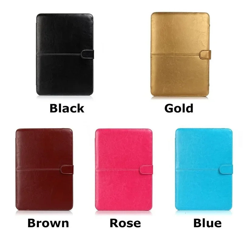Leather Laptop Bag Case for MacBook Air 13 13.3 13.6 Retina M2 Mac Book Pro 14 Inch Folio Sleeve Carrying Cover Accessories 250526