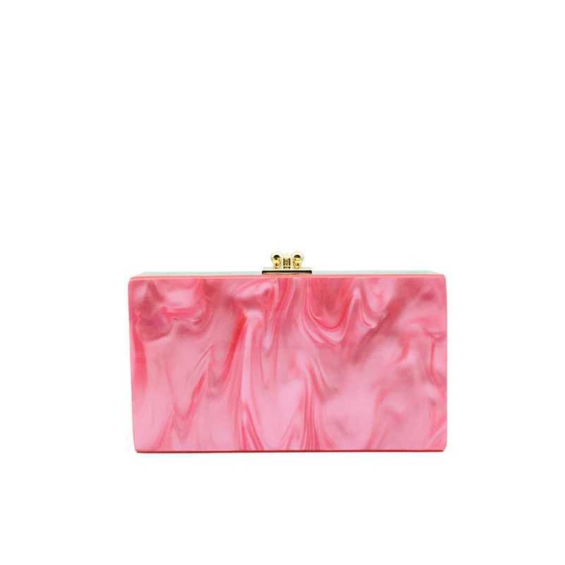 Trendy Wallet Elegant Women Clutch Purse Green Pink Mixed Acrylic Evening Bag Wedding Party Luxury Brand Chain Handbag Crossbody W250527