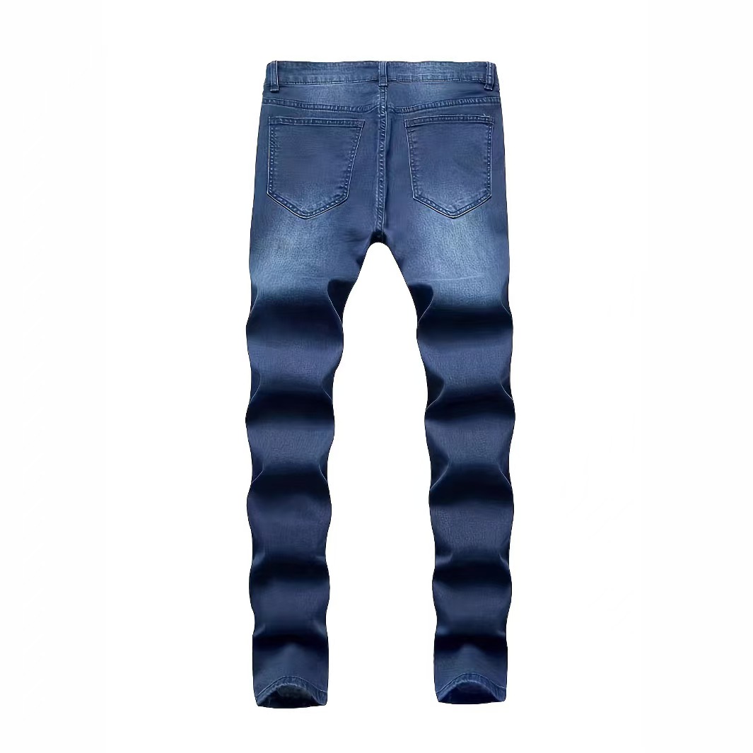 Mens jeans Designer men jeans Stylish trendy stretch skinny jeans Stretchy broken copper slim fit men's jeans