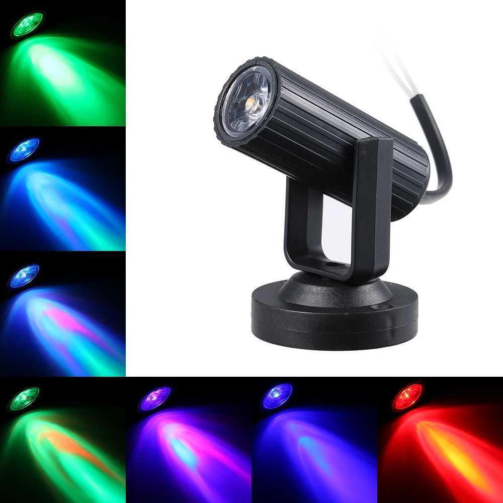 Mini Spot Lamp 1W AC85-265V Stage Lighting Fixture Portable for Home Party Decoration Deco DJ Show Bar Pub Club Concert Lamp XJ250527