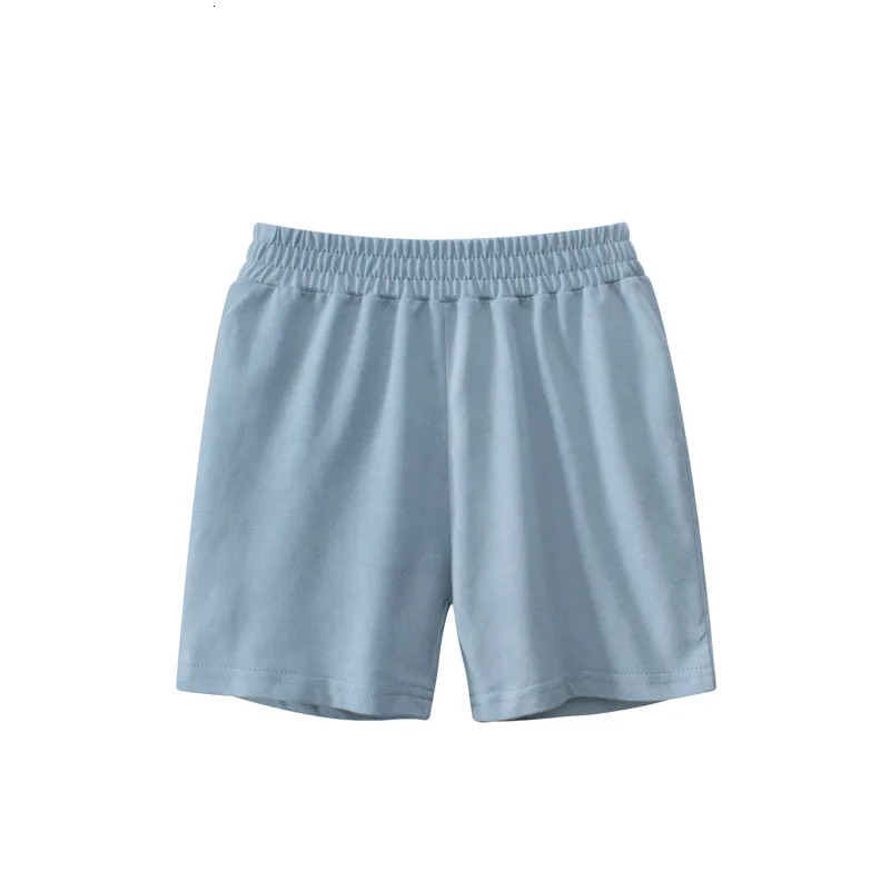 Summer Childrens Sports Shorts Candy Color Short Pants for Boys Elastic Waist Beach Cotton Kids Clothes 250527