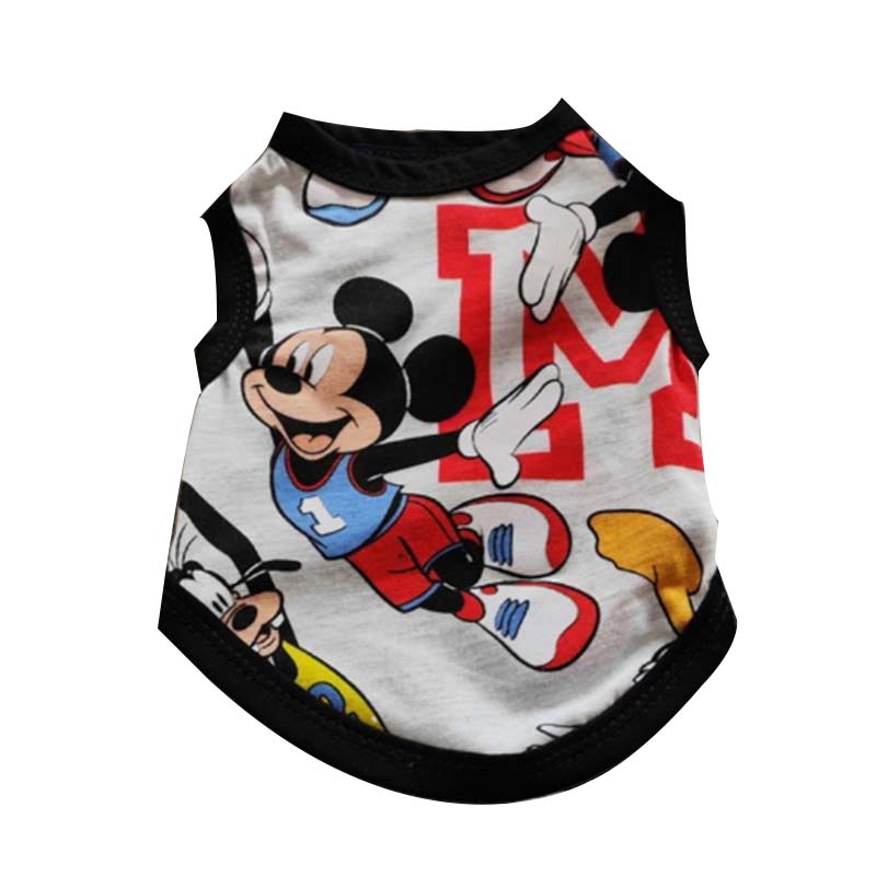Pet clothing cartoon cute fashionable printed vest