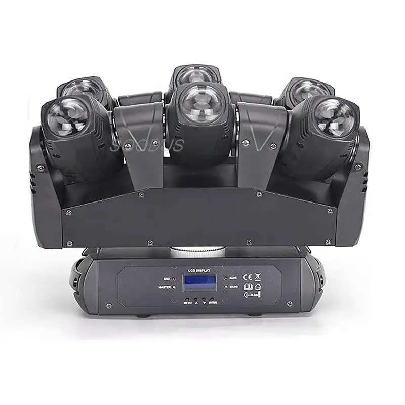 Lights DMX512 Stage LED RGBW Light Moving Head DJ Lights Projectors for DJ Event Sound Activated KTV Disco Party Show Audience XJ250527