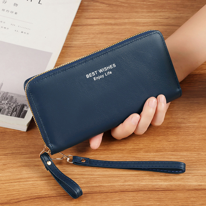 fashion Women s handheld long wallet Korean style handbag multifunctional card holder mobile phone bag coin wallet designer men fashion s wallet