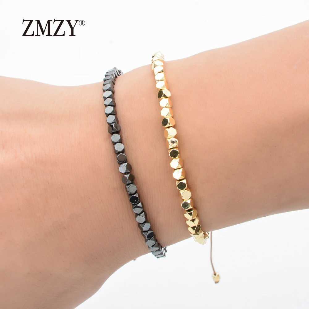 ZMZY New Fashion Minimalist Handmade Boho Bracelet Stone Hematite Beads Bracelet Jewelry Gift Friendship Women Accessories W250526