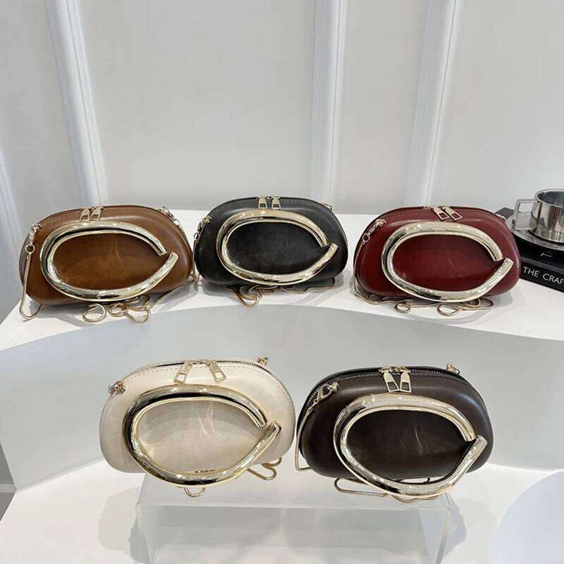 Women's Bags Designer Brand Banquet High-End Zipper Lock Clutch Niche Shoulder Messenger Trendy Evening Versatile Chain Crossbody Bag