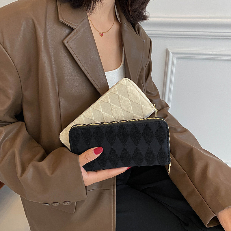 Women's wallet new Korean style long fashion large capacity handbag double-layer double zipper mobile phone bag designer men's wallet