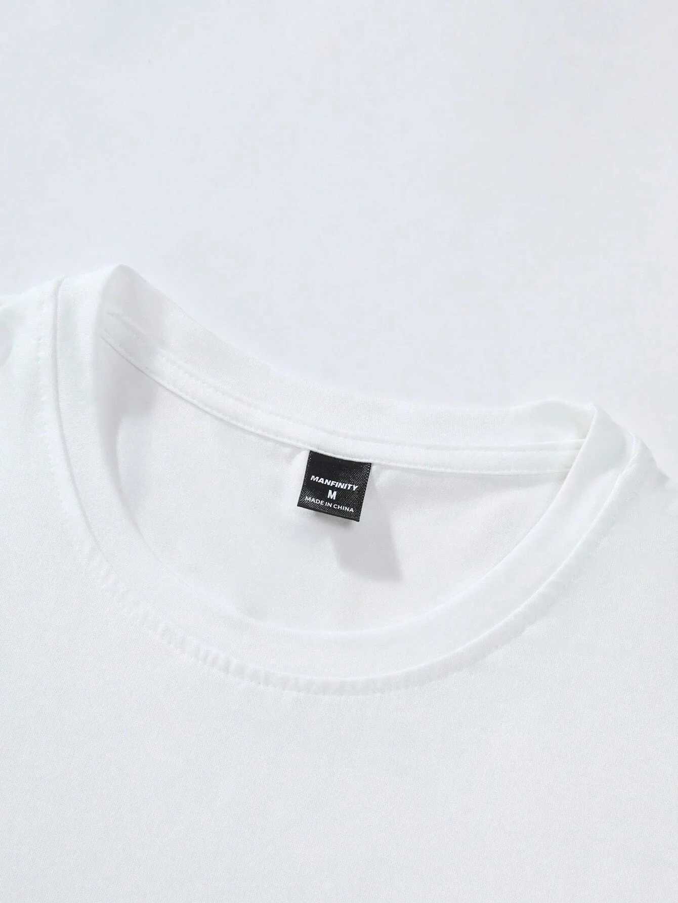 Mens 100% pure cotton summer loose size BE KIND letter cartoon print casual comfortable round neck short sleeve T-shirt top Z250527
