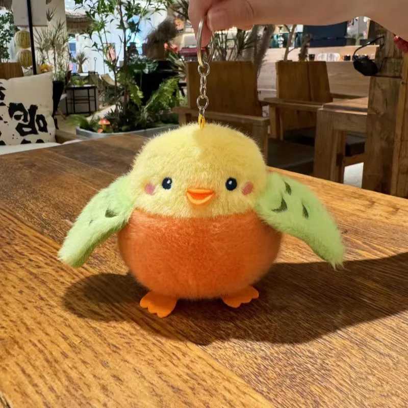 Creative Birds Doll Series Plush Keychain For Bag Pendant Cute Penguin Keyrings For Car Keys Accessories Kawaii Parrot Pendant W250526