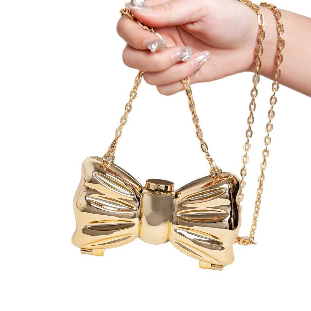 Golden Evening Bag Purses and Handbags Luxury Designer shoulder bags funny shape Party Wedding Round Acrylic Shiny Clutch purse W250527