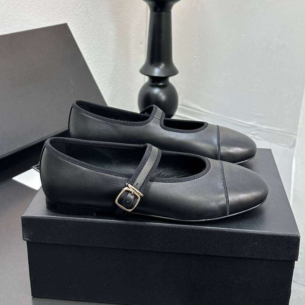 Spring Autumn Women Fashion Genuine Leather Pumps Mary Janes High Heels Round Toes Buckle Strap Party Dress Shoes Woman 41