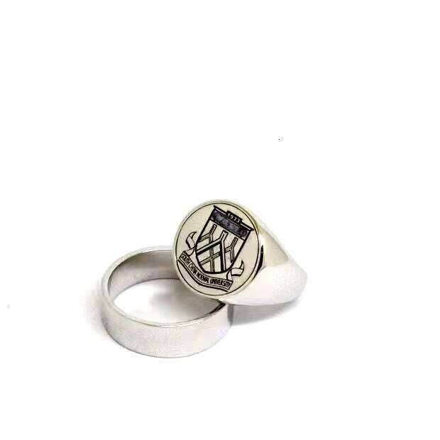Wholesale Personalized 3D Engrave for Men Fashion Sterling Sier Ring Accept Customer's