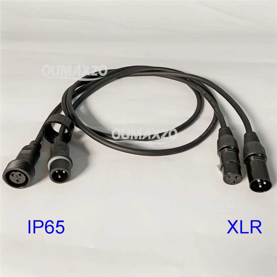 1M ip65 Outdoor Stage light Waterproof 3 pin dmx adapter ip65 DMX512 Signal adapter switching Line DMX Signal Adapter CableXJ250527