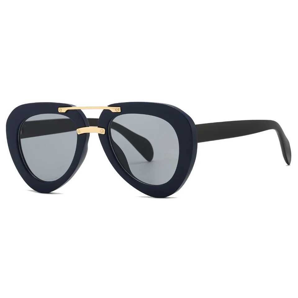 New Trend Sunglasses Women Men Pilot Design Retro Casual Black Unisex Fashion Travel Vintage Sunglasses For Female UV400 Z250527
