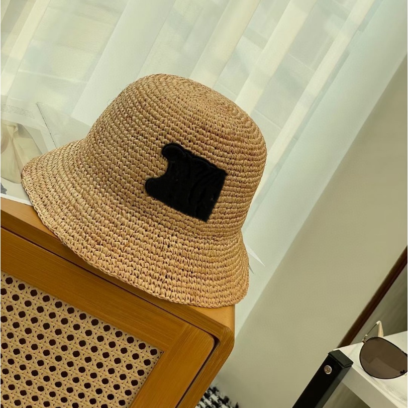 Hot straw hat designer bucket hat hut sun hat summer hat bucket hat designer beach hat weave hats designer hat for women holiday hats beach sunha