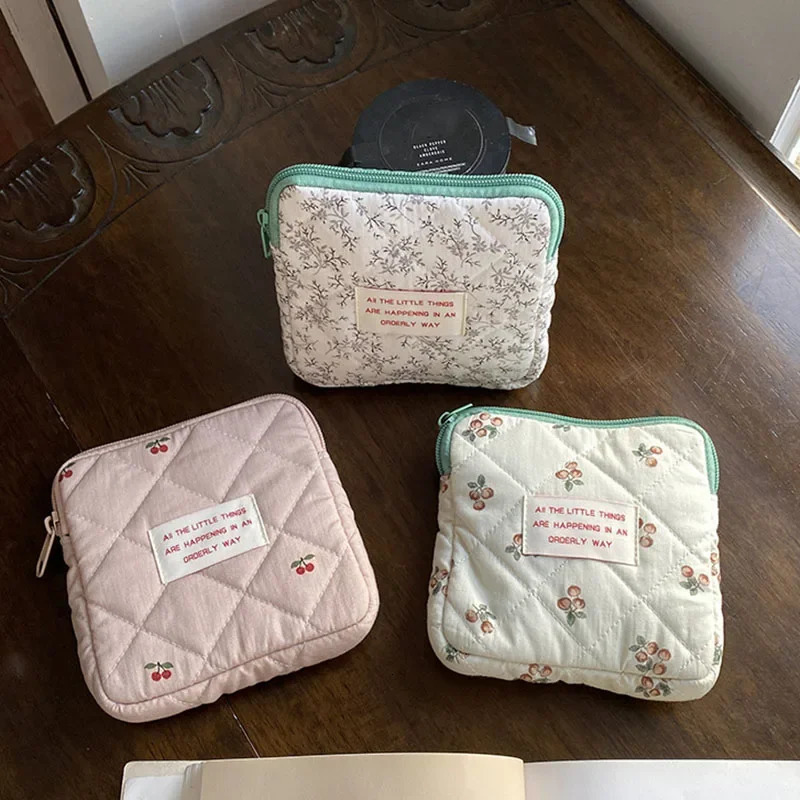 Coin Purse Jewelry Organizer Credit Card Pouch Case Girls Diaper Sanitary Napkin Storage Bag Nylon Sanitary Pads Package Bags 250526