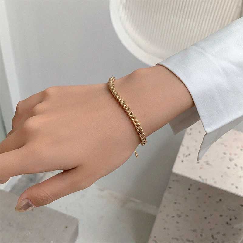 MEYRROYU Stainless Steel Gold Color Draw String Bracelets Trendy Simple Bracelets For Women Men 2021 New Fashion Party Jewelry W250526