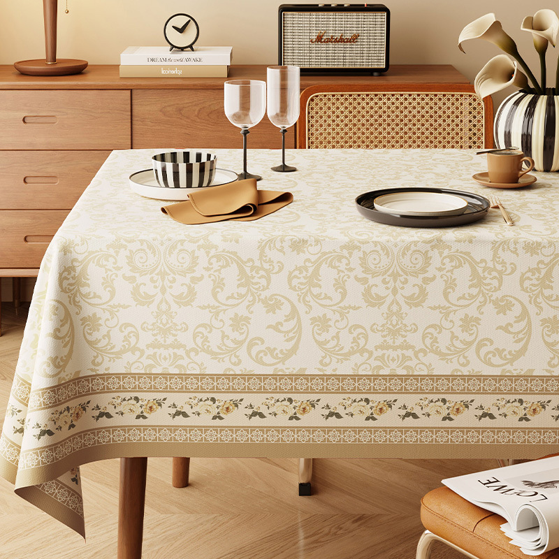 A649 table cloth waterproof and oil-proof washable table mat light luxury high-end desktop protection table cloth anti-scalding coffee table mat