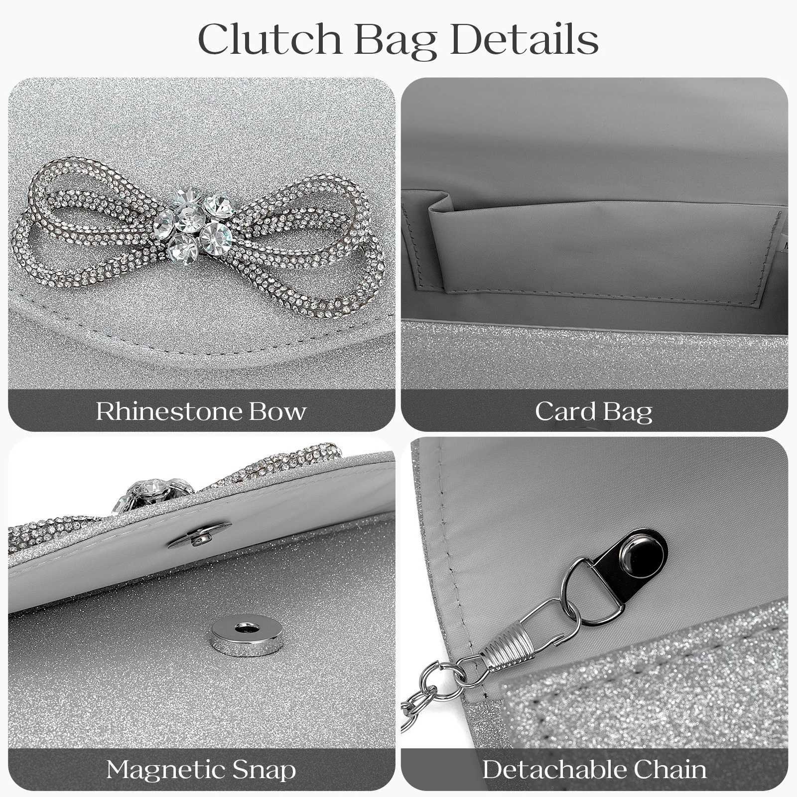 Women Clutch Bags Formal Dressy Evening Bag Handbags Shinny Crossbody Bag for Wedding Cocktail Prom Party Elegance Charm 2025 W250527
