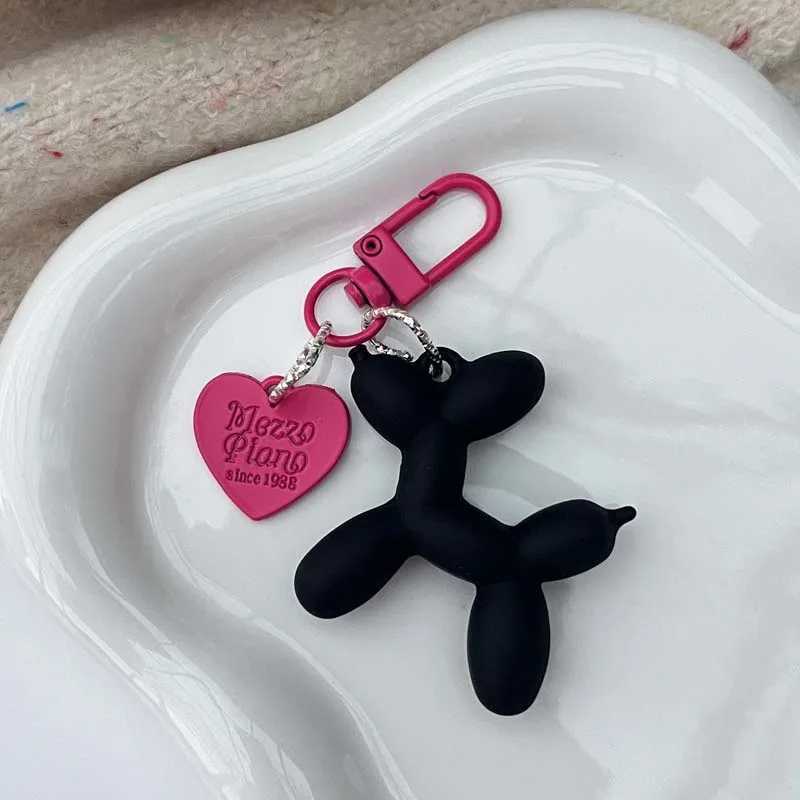 Fashion Keychain Punk Y2K Balloon Dog Keychains for Women Bag Pendant Jewelry Trinket Girls Car Key Ring Key Chain Accessories W250526