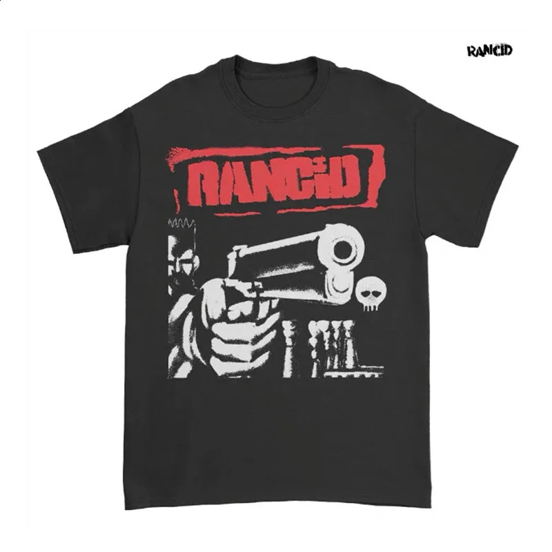 2025 rancid band british punk band rock music cotton loose direct injection short sleeve mens tshirt top summer 250526