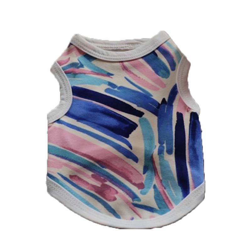 Pet clothing cartoon cute fashionable printed vest