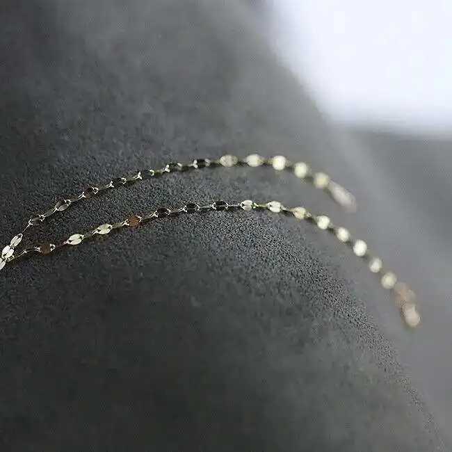 GOLDtutu 14K Gold Bracelet Japanese Design Exquisite Shining Lips Kiss Word kj279 W250526