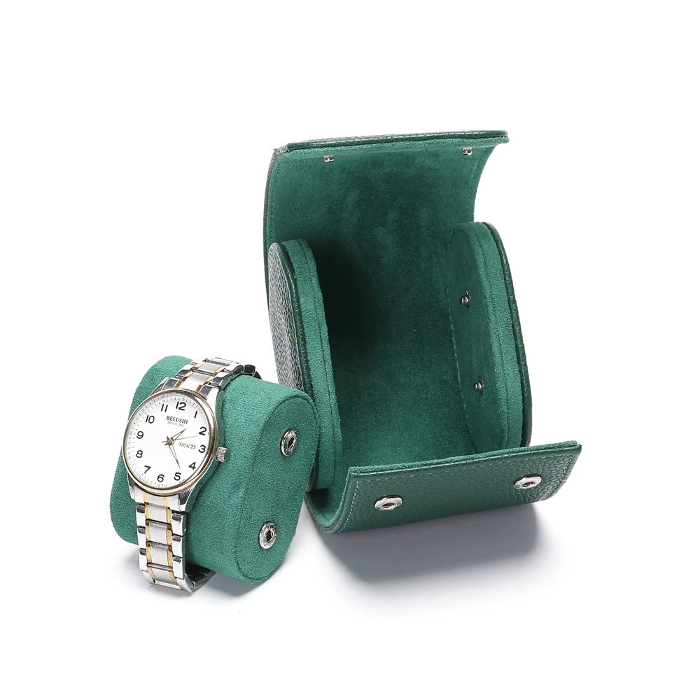 Embers Green Watch Roll 1 2 3 slots Genuine Watch Storage Box Travel Bag Watch Case Gift Box For Rolex 250526
