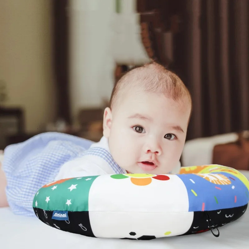 Baby Black And White Tummy Time Pillow Toy born Head Up Training High Contrast DoubleSided Sensory Lying 250527