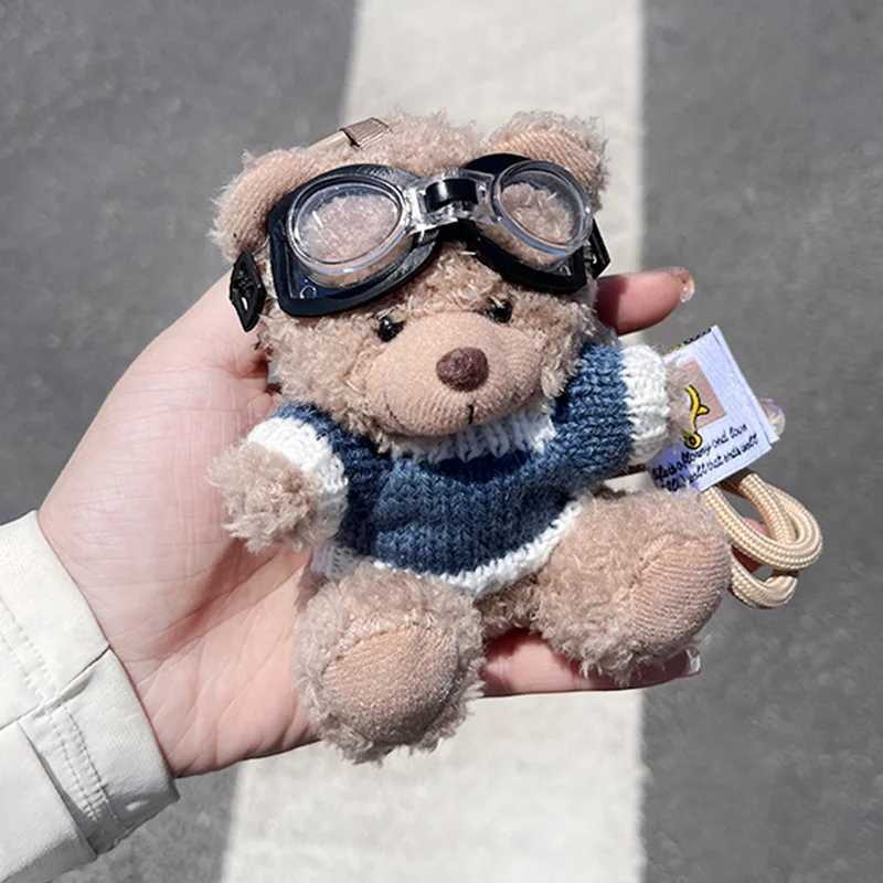 Cute Small Bear Keychains High Quality Plush Bear Doll Keychain For Bag Pendant Kawaii Keychain With Teddy Bear Doll Accessories W250526