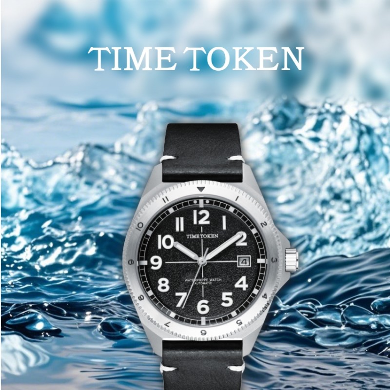 IMETOKEN Men's 40mm Military - Inspired Pilot Watch - 316L Stainless, Sapphire, Imported Mechanism, Luminous