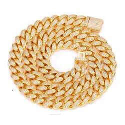 Hip Hop Sterling Sier VVS Dia Jewelry Cuban Link Chains Moissanite Necklace For Men Women