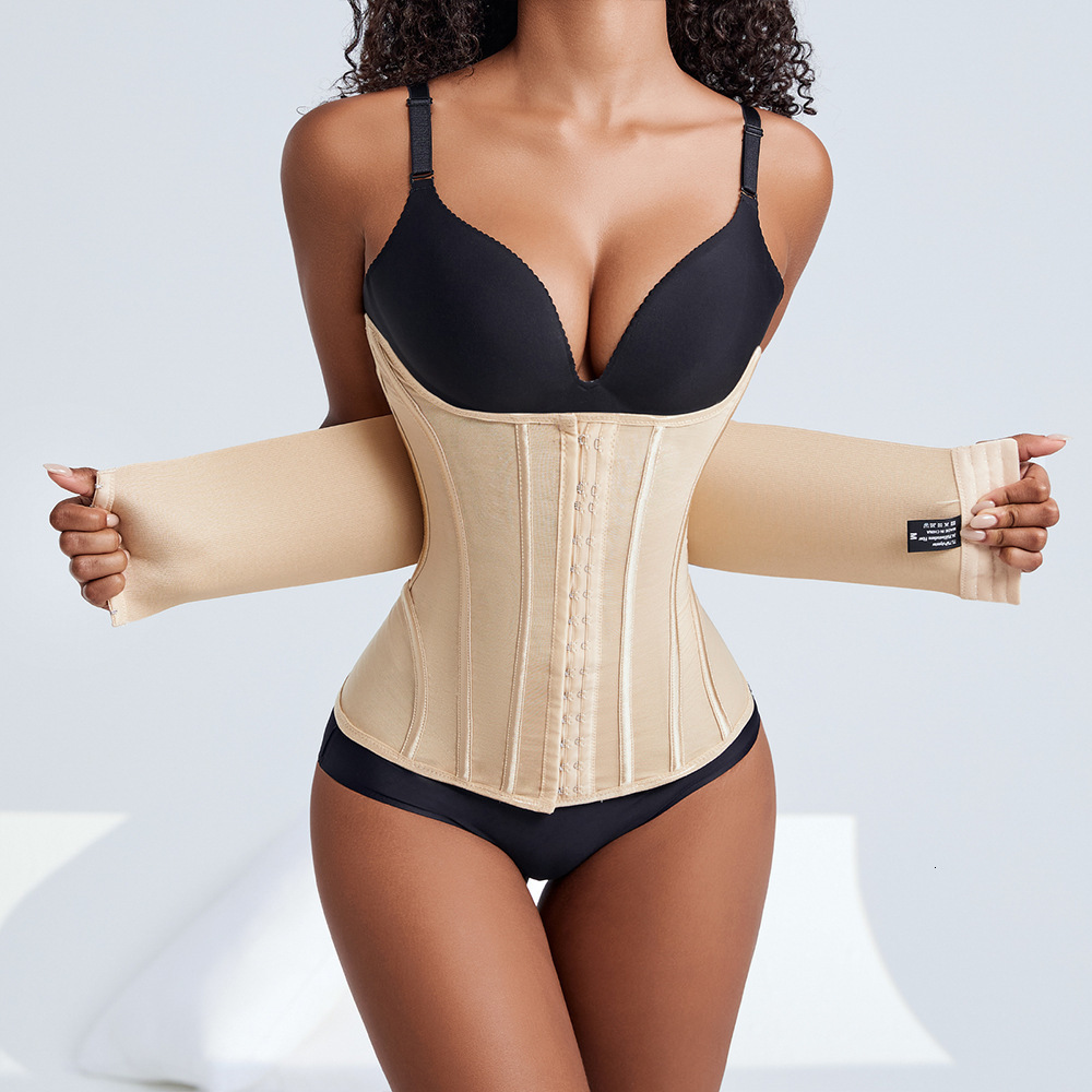Colombians Waist Trainer Double Compression BBL Shaper Tummy Control Slimming Sheath Flat Belly Adjustable Shapewear 241115