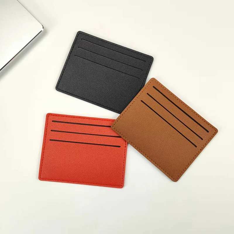 1Pc Small And Compact PU Leather Card Case Simple And Short Card Bag Bank Card ID Storage Card Bag Wholesale Z250527