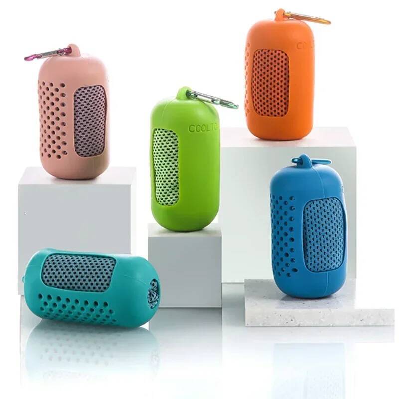 Mini Silica Gel Set Cold Quick Drying Breathable Chilly Sweat Absorption Sports Cooling Towel Running Yoga Gym 1-10pcs