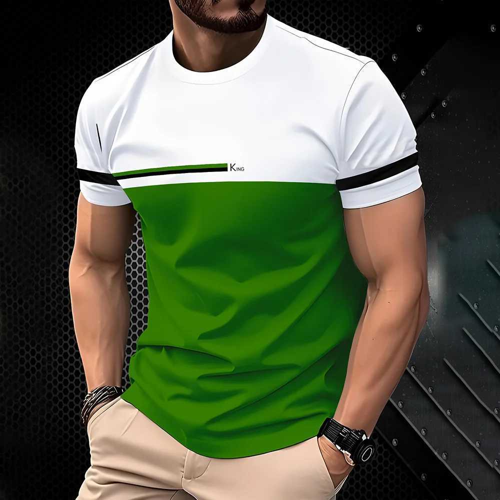 2025 Spring Summer Mens Casual T-Shirt Plus Size Simple O-Neck Short Sleeve Clothing Outdoor Breathable 3D Printed T-Shirts Top Z250527