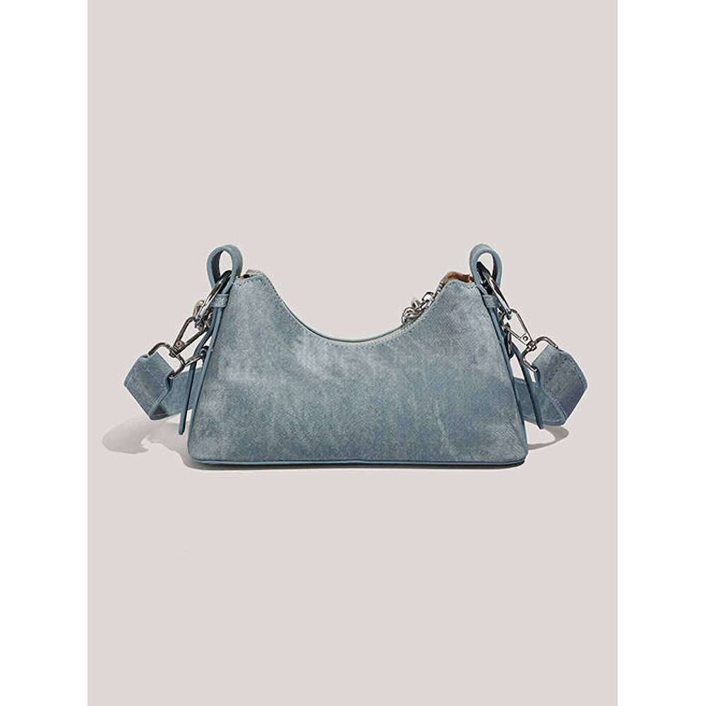 patterned chain Cowboy bag, fashionable and versatile, single shoulder armpit bag , versatile,
