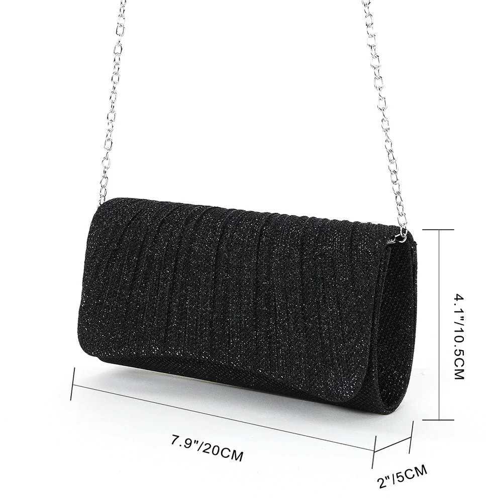 Shiny Wedding Clutch Handbag Glitter Shiny Shoulder Bag Wedding Purses Sling Dating Bag Women Girls All-matching Evening Bag W250527