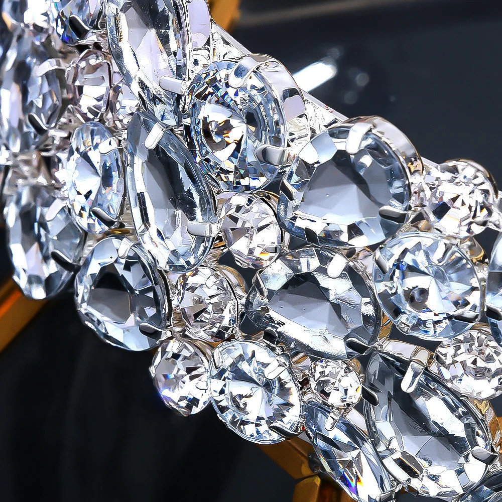 Stonefans Large Crystal Collar Choker Jewlery for Women 2024 Exaggerate Necklace Rhinestone Wedding Prom Jewelry Gift 250519