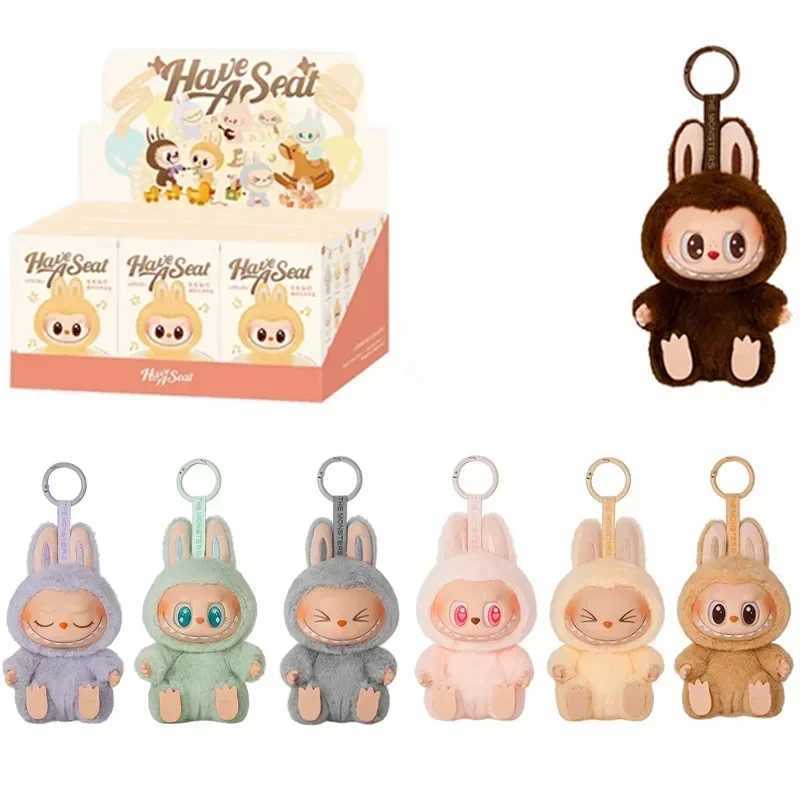 Macaron 2nd The Monsters Labubu Sitting Party Vinyl Plush Blind Box Decorative Surprise Box Doll Collection Gift M250527