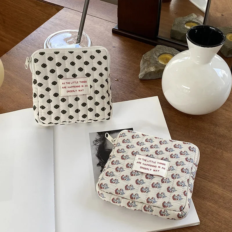 Coin Purse Jewelry Organizer Credit Card Pouch Case Girls Diaper Sanitary Napkin Storage Bag Nylon Sanitary Pads Package Bags 250526