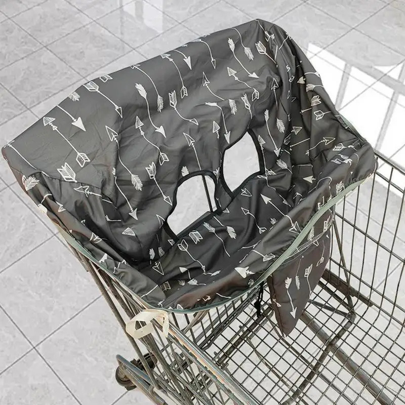 Childrens Supermarket Shopping Cart Dust Cover High Chair Seat Cushion Protector for Baby Attached Drawstring Carrying Bag 250527