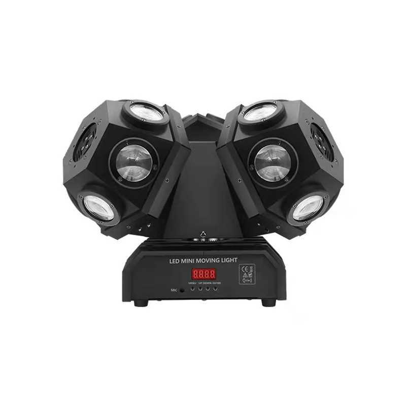 220W RGBW LED Beam Moving Head Light 3 Heads RGB Laser Stage Projector Light Music DMX512 Controller DJ Disco Lamp Party Lights XJ250527