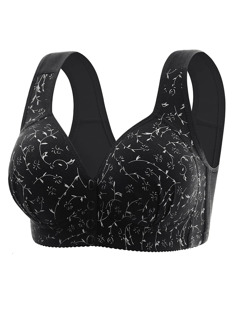 4PCS Largesized Pregnant Womens Breastfeeding Bra Comfortable Traceless Front Buckle Fixed Cup Thin Vest Style Underwear 250527