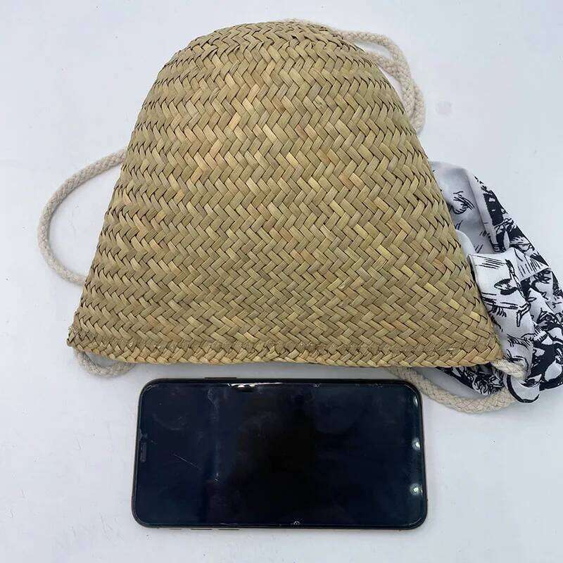 Shoulder 2025 Summer Beach Women's Handmade Woven Grass Mini Cute Purses Crossbody Bag