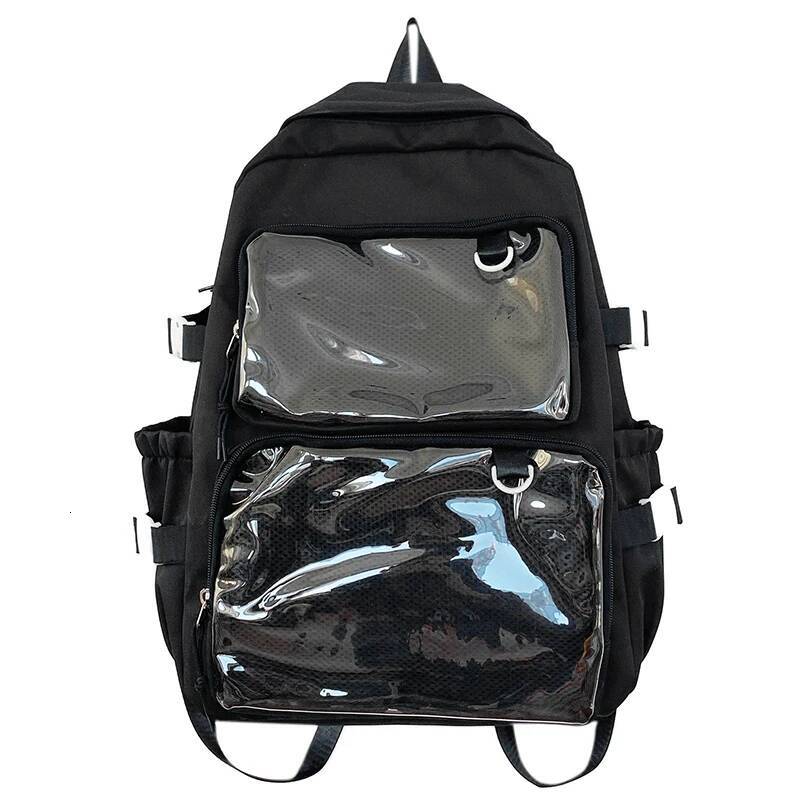 Style Transparent Ita Bag Girls Comic Cons Large Capacity Women Backpack Fashion School Bags for College Student JK